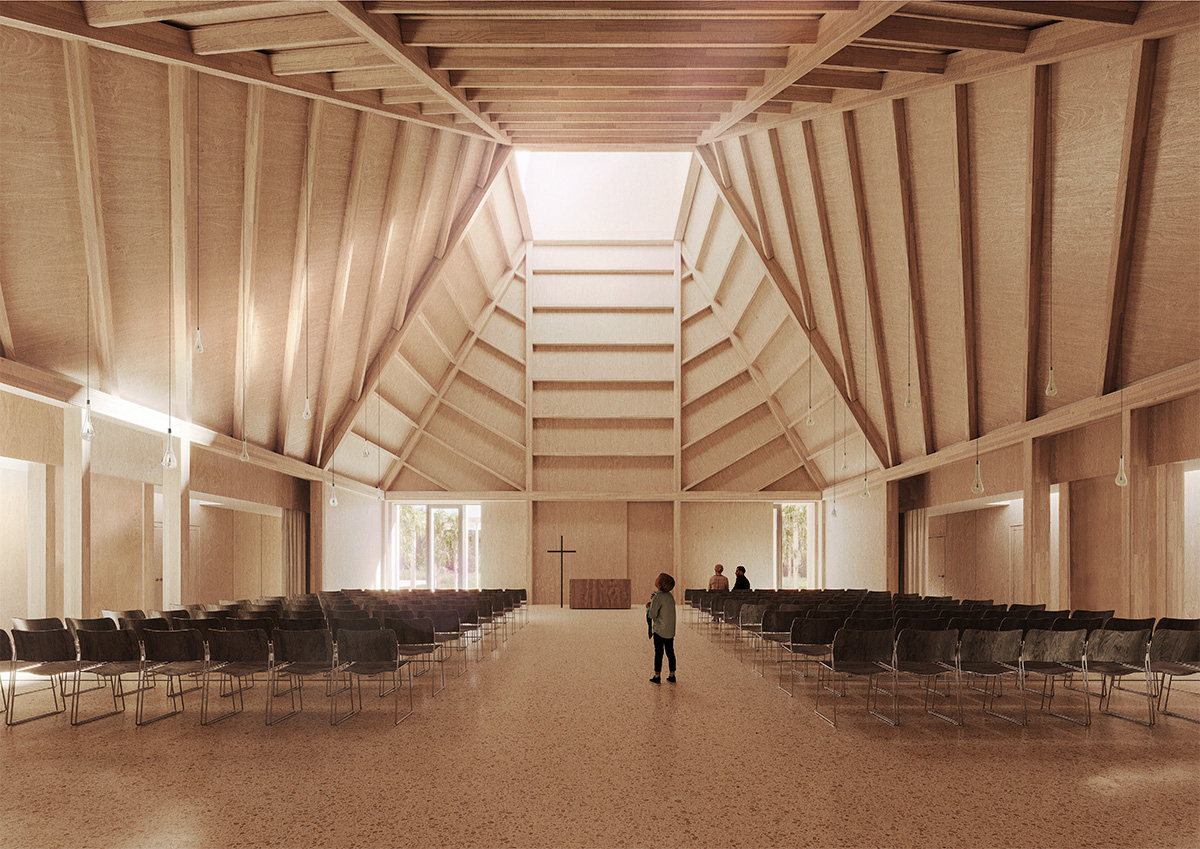 Kirkesal indvendig Cornelius Vöge