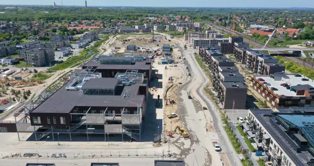 Vy over Nærheden med skolen